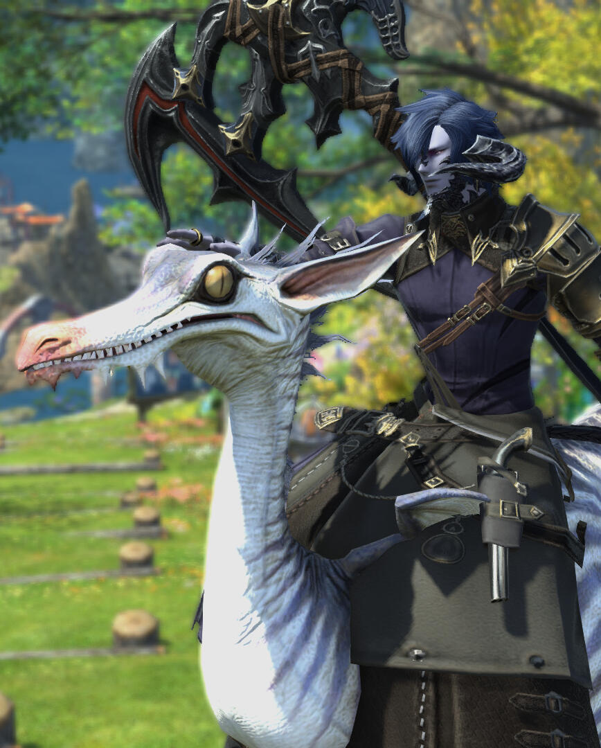 Hadan and his pet raptor, Bansh